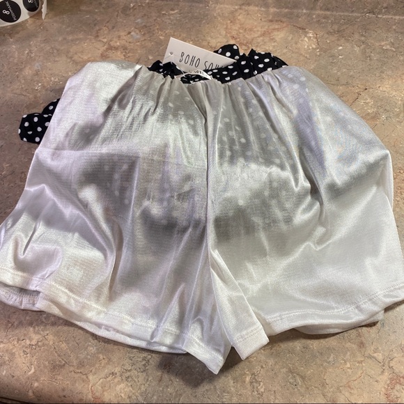 NWT BOHO SOUL Polka-Dot Ankle Ruffle Pants (S) - Picture 10 of 14